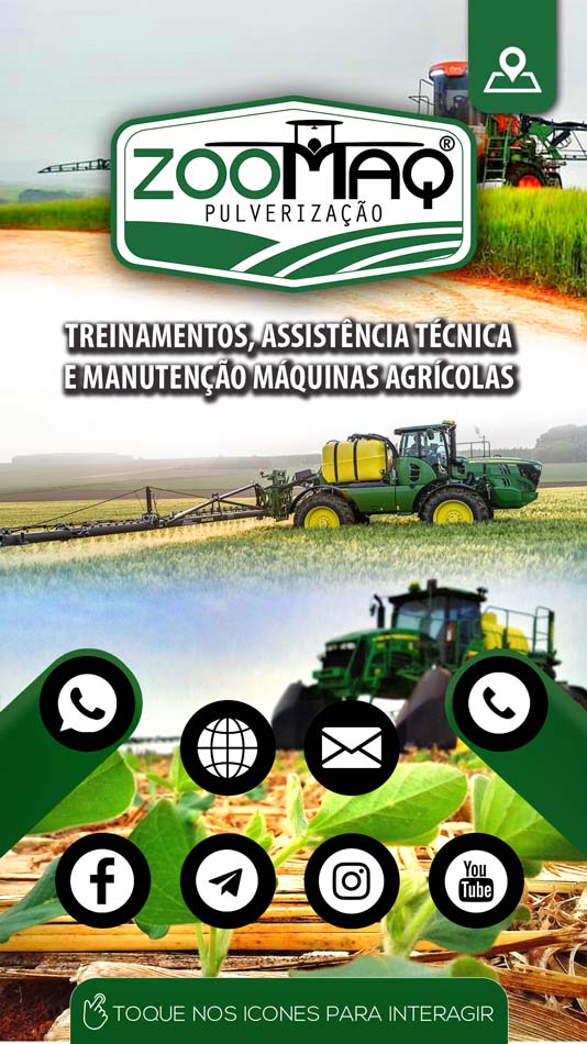Criação de cartão digital para empresa de treinamento em máquinas agrícolas