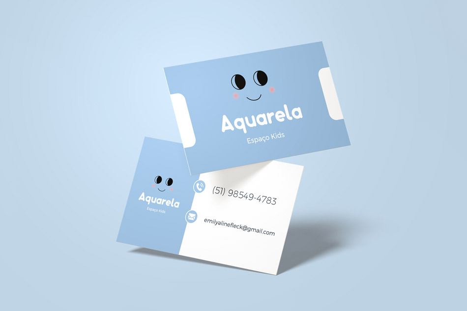 Criação de cartão de visita para escola de educação infantil